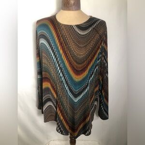 Womens Top. Multi Color. Stretchy. XXL